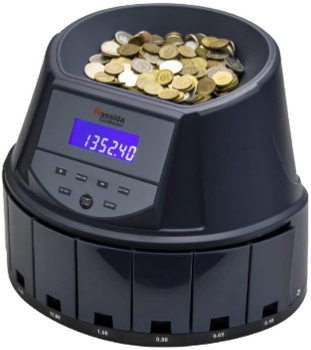 Cassida Coin Master Compact And Safe Coin Counter-Sorter For AED Machine