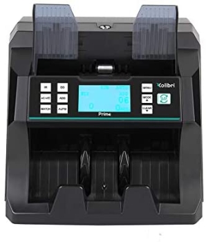 Kolibri Prime Front Loading Bill Counter - UV, MG, IR Detection for Accurate Money Counting Machine
