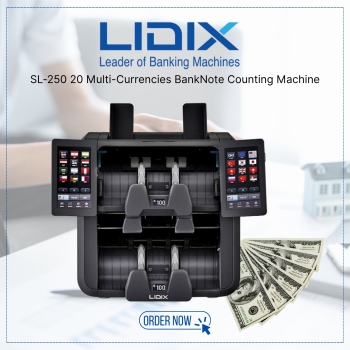 Lidix SL-250 20 Multi-Currencies BankNote Counting Machine