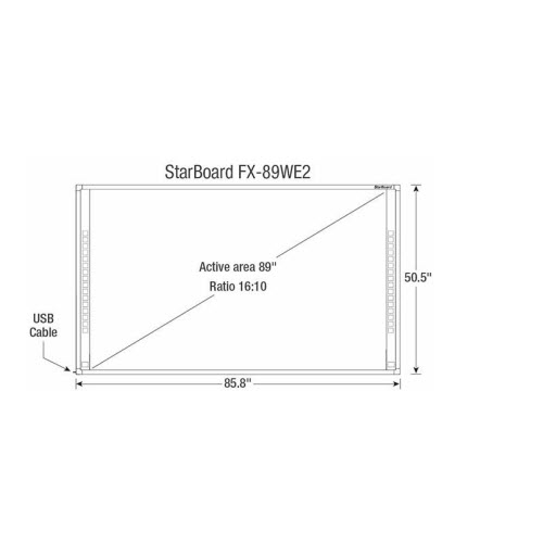 Buy StarBoard FX89WE2 Interactive Whiteboard in Dubai, Sharjah, Abu